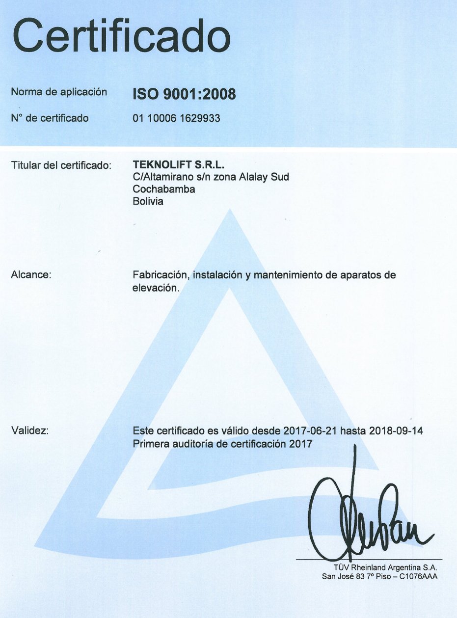 certificación iso 9001 es